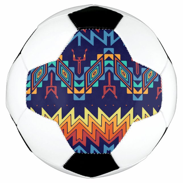 Bola De Futebol Design abstrato de design tribal (Frente)