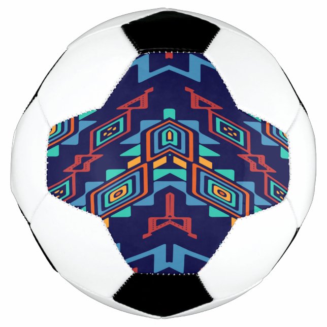 Bola De Futebol Design abstrato de formas distorcidas (Frente)