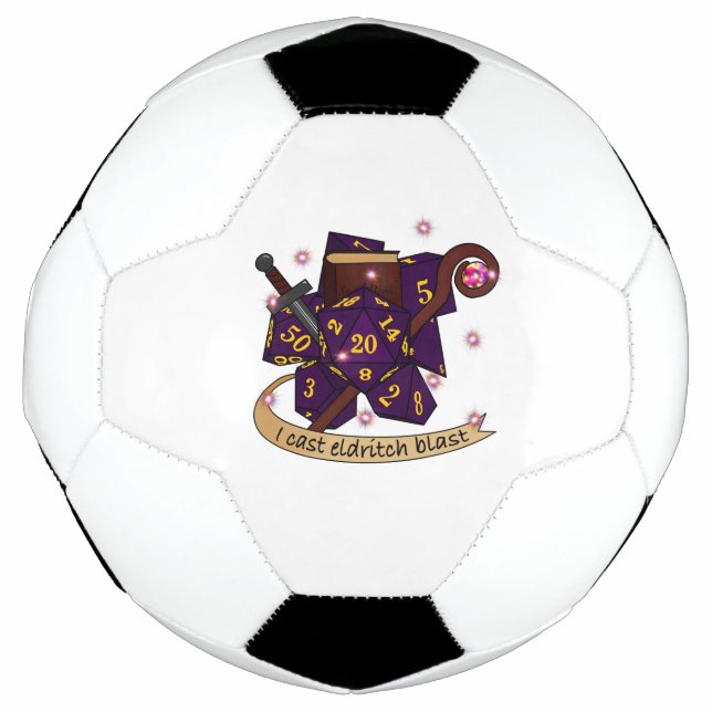 Bola De Futebol Design de Dice de Warlock (Frente)