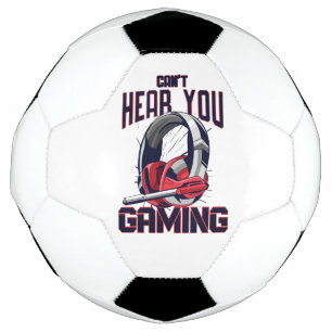 Bola De Futebol Design de jogos com fone de ouvido