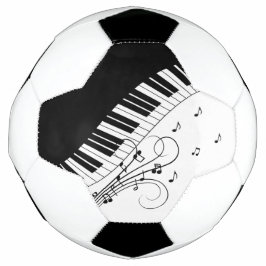 Bola De Futebol Design de Música do Teclado Piano