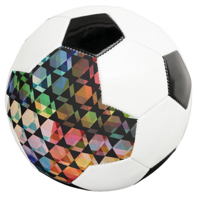 Bola De Futebol Design Gráfico de abstrato Hexágono (Três quartos)