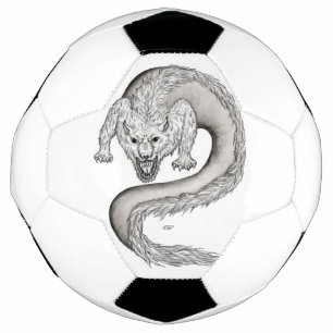 Bola De Futebol Design preto e branco do Wolfdragon