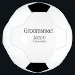 Bola De Futebol despedida de solteiro padrinho adicionar nome mode<br><div class="desc">design</div>