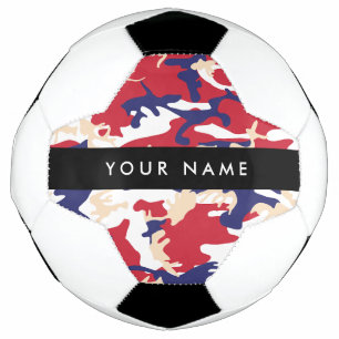 Bola De Futebol Dia da Independência Camuflagem Seu nome Personali
