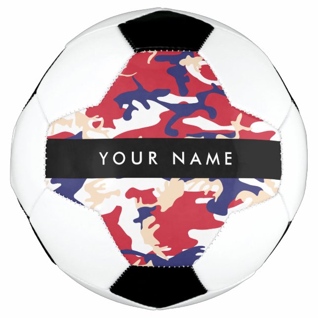 Bola De Futebol Dia da Independência Camuflagem Seu nome Personali (Frente)