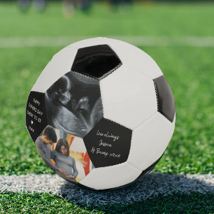 Bola De Futebol Dia de os pais para ser personalizado com 2 fotos
