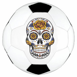 Bola De Futebol Dia dos Mortos - O Crânio do Açúcar Mexicano Ro