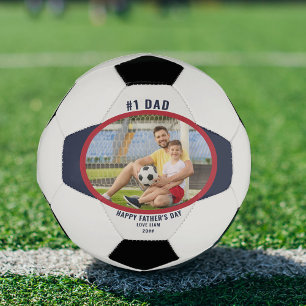 Bola De Futebol Dia dos Pais #1 Papai Foto Personalizada