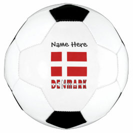 Bola De Futebol Dinamarca Bandeira Dinamarquesa Personalizada 