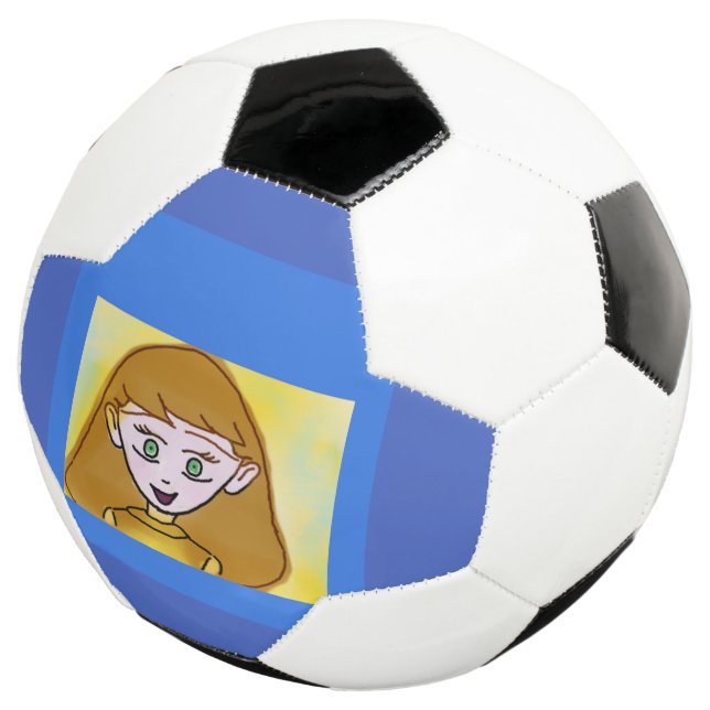 Bola de Futebol do Bingo Azul (Três quartos)