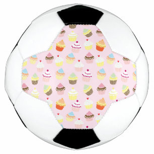 Bola de futebol do cupcake