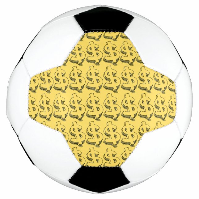 Bola De Futebol dolar dourado (Frente)