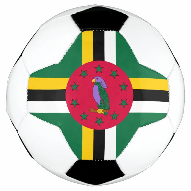 Bola De Futebol Dominica Flag (Frente)