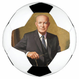 Bola De Futebol Dwight Eisenhower Presidente da Casa Branca Retrat