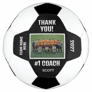 Bola De Futebol Editable Soccer Coach Appreciation Team Design
