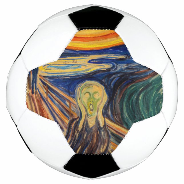 Bola De Futebol Edvard Munch - O Gritar 1910 (Frente)