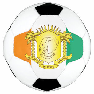 Bola De Futebol emblema da costa do marfim