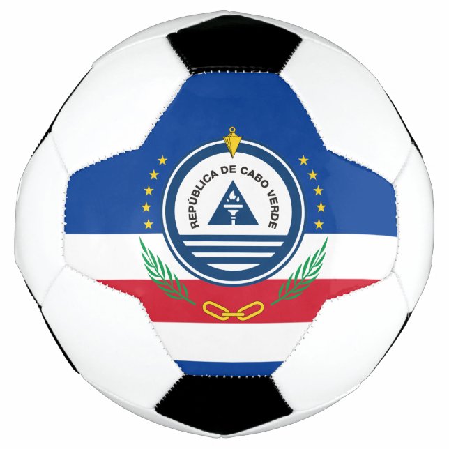 Bola De Futebol emblema de cabo verde (Frente)