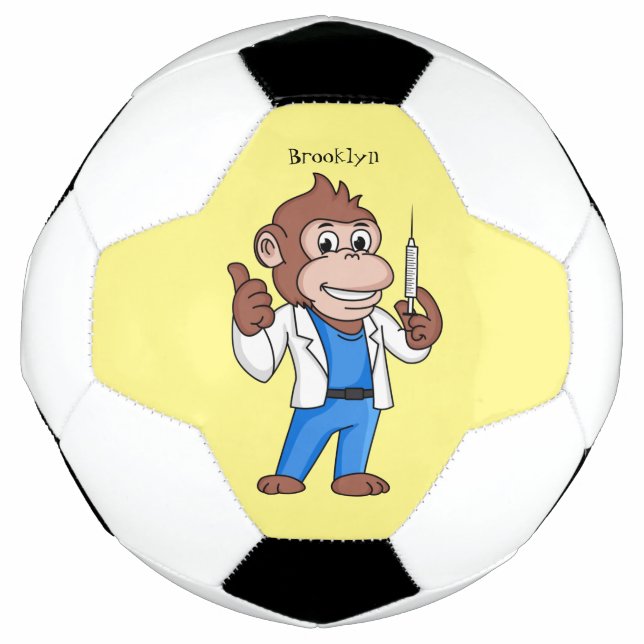 Bola De Futebol Engraçado orangotango macaco (Frente)