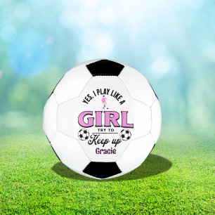 Bola De Futebol Engraçado personalizado 'Sim, eu toco como uma gar