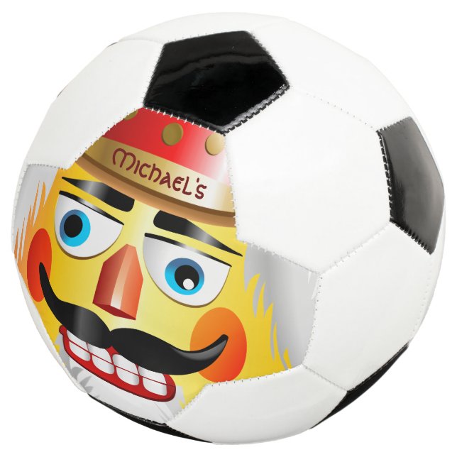 Bola De Futebol Engraçado Soldado De Brinquedo Nutcracker Com bigo (Três quartos)