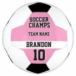 Bola De Futebol equipe de campeões personalizados de futebol preto