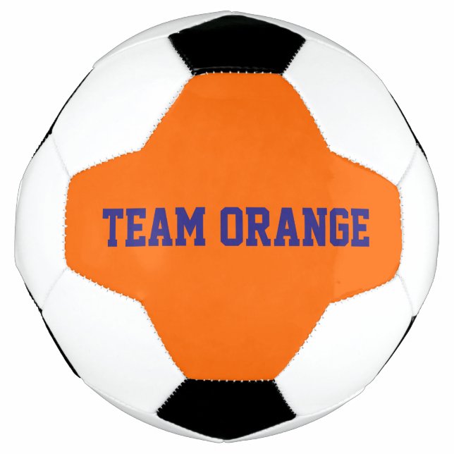 Bola De Futebol Equipe Laranja  (Frente)