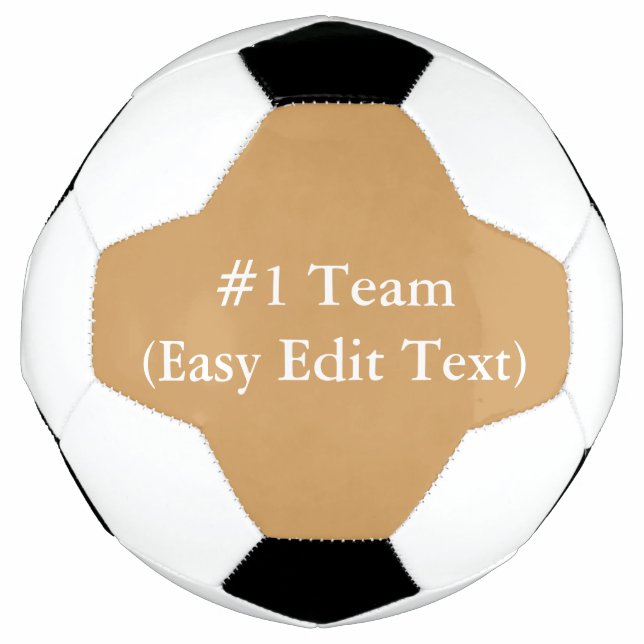 Bola De Futebol Equipe nº 1 (Texto fácil de editar) (Frente)