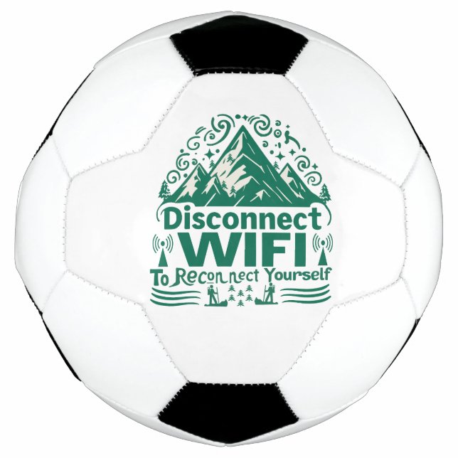 Bola De Futebol Escapar da reconexão digital com a natureza (Frente)
