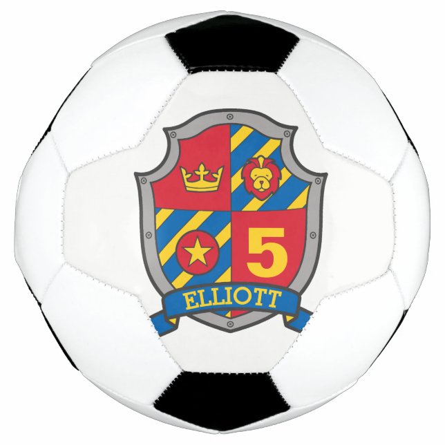 Bola De Futebol Escudo de futebol de idade personalizado (Frente)