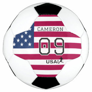 Bola De Futebol Escudo Patriótico do Atleta Americano Estrelas Lis