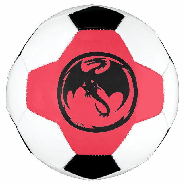 Bola De Futebol Esfera de futebol de coral Black Dragon (Frente)