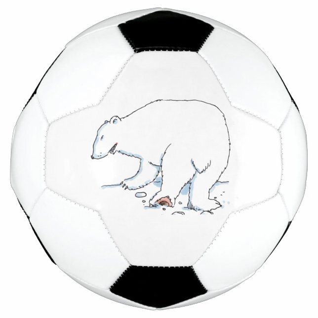 Bola De Futebol Esfera de futebol do Urso Polar (Frente)