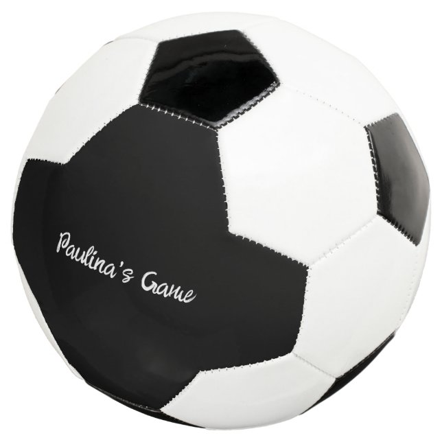 Bola De Futebol Esfera de Futebol Preta (Três quartos)