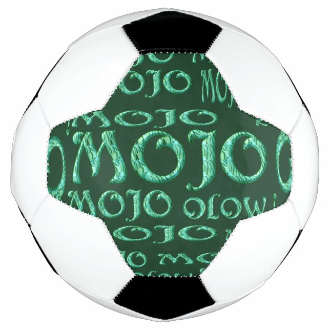 Bola De Futebol Esfera verde de futebol do Mojo (Frente)