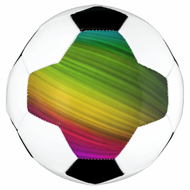 Bola De Futebol Espectro Incrível de Cores de Arco-íris (Frente)