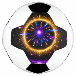 Bola De Futebol Espelho Compacto Neon Galaxy