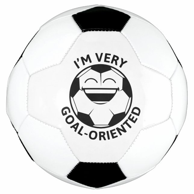 Bola De Futebol Estou muito orientado para os objetivos (Frente)