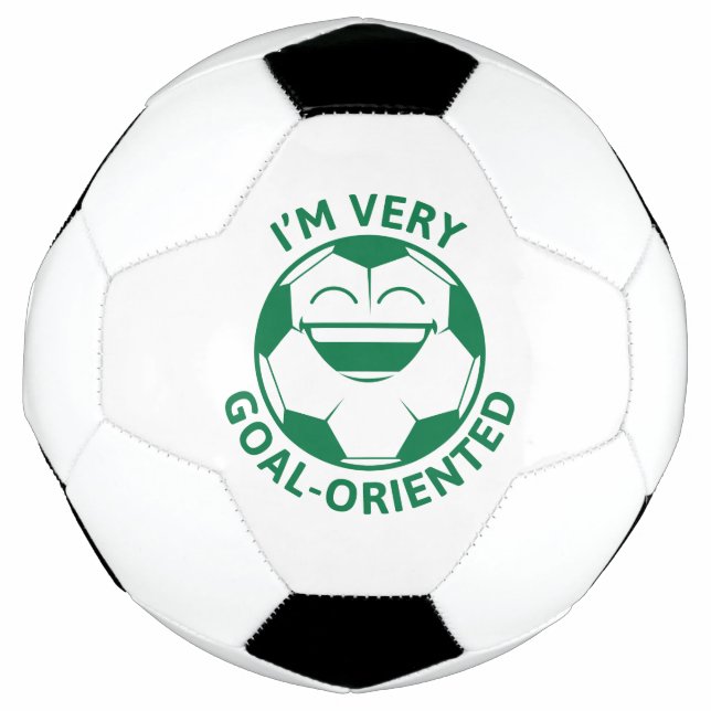 Bola De Futebol Estou muito orientado para os objetivos (Frente)