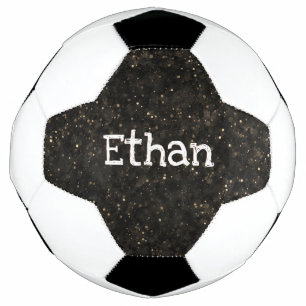Bola De Futebol Estrelas no Espaço Nome Simples Moderno e Elegante