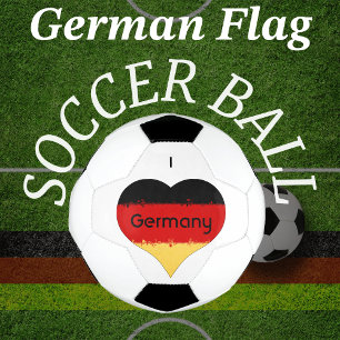 Bola De Futebol Eu Amo a Alemanha Grunge Heart Flag Design
