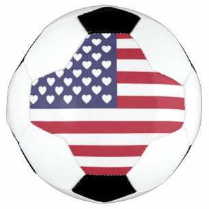 BOLA DE FUTEBOL EU AMO OS ESTADOS UNIDOS DA AMÉRICA