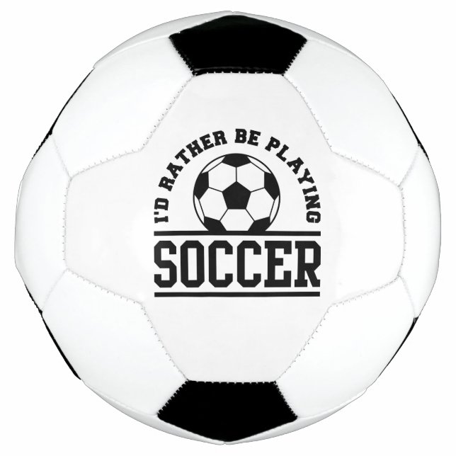 Bola De Futebol Eu Preferencialmente Jogando Futebol (Frente)