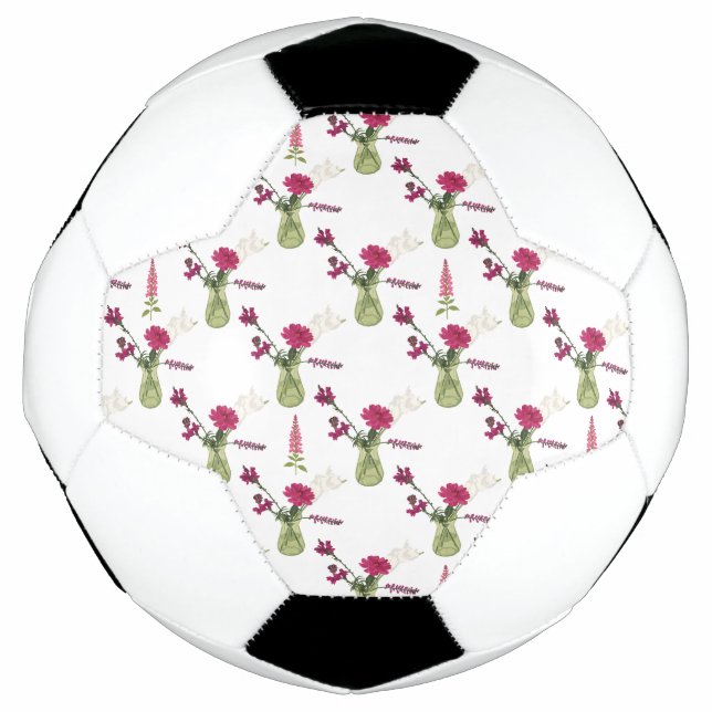 Bola De Futebol Exotisches Blumenarrangement im Glas (Frente)
