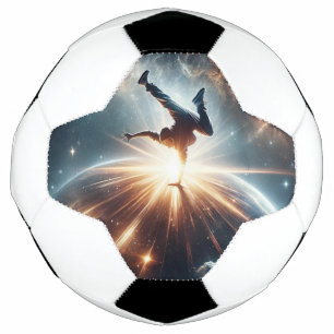 Bola De Futebol Explosão Galáctica de Breakdance em Espaços Profun