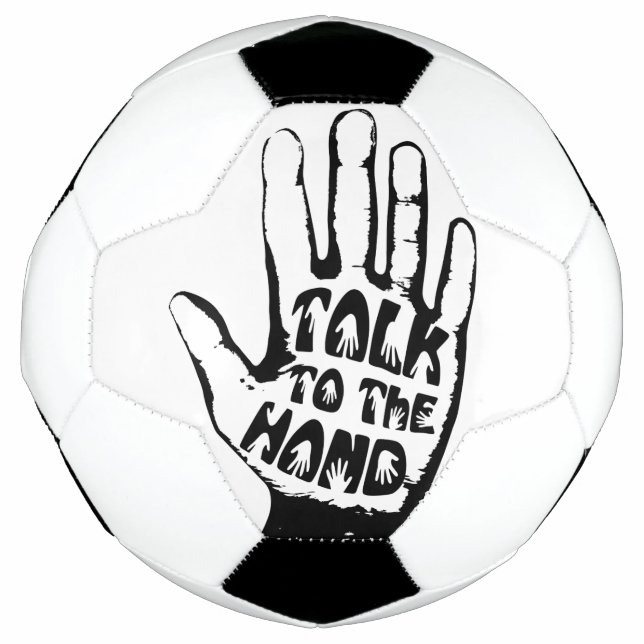 Bola De Futebol Fale Com A Mão (Frente)
