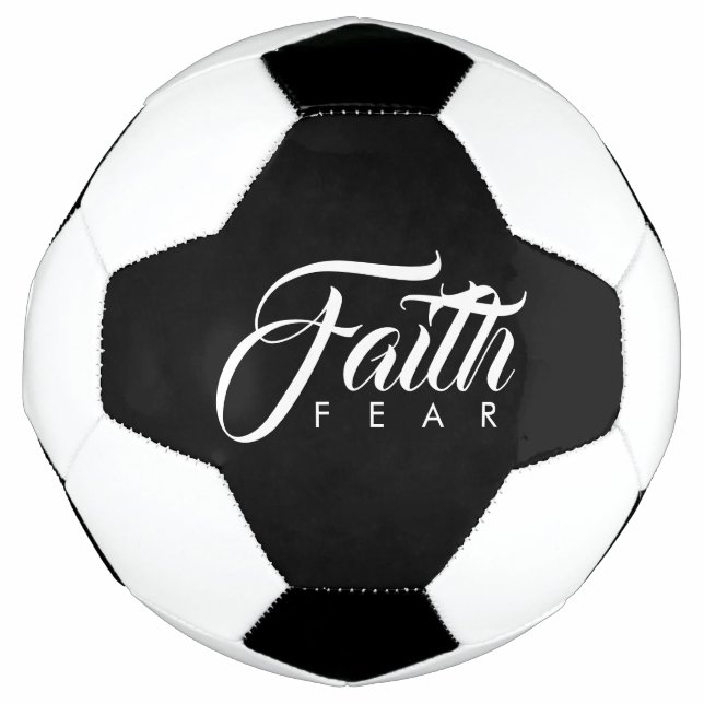 Bola De Futebol Fé sobre o medo (Frente)