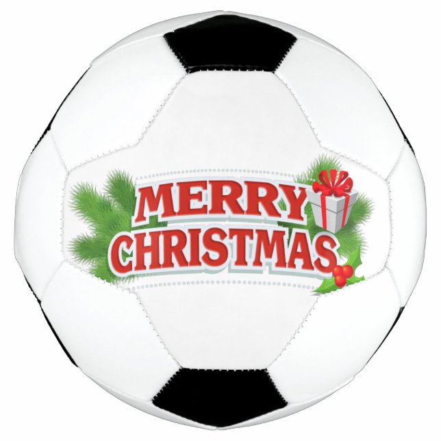 Bola De Futebol Feliz baile de futebol de Natal (Frente)