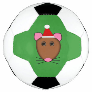 Bola De Futebol Feliz baile de futebol de ratos de Natal
